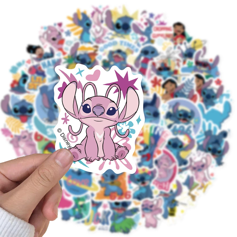 

10/30/50pcs Cute Disney Stitch Anime Stickers Cartoon Sticker DIY Laptop Scrapbook Suitcase Bottle Phone Classic Decals Toy Gift