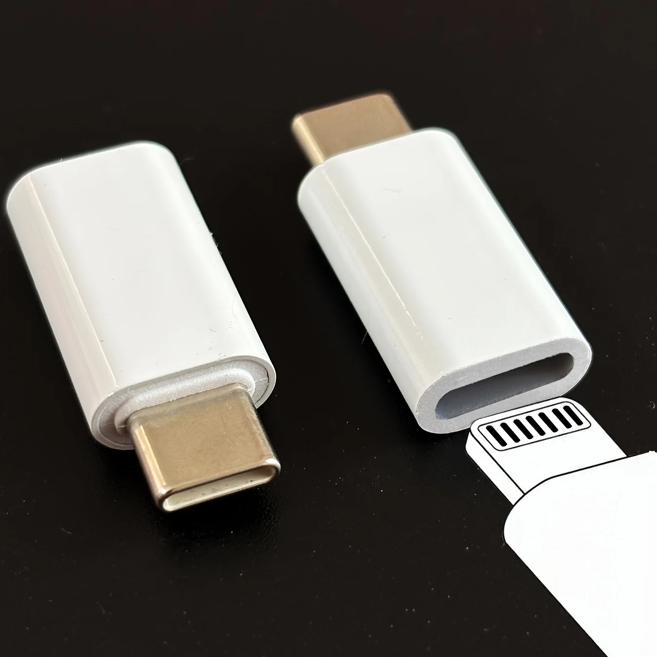 

Набор из 2 предметов, адаптер Lightning-USB-C для IPhone, интерфейс зарядного устройства Type-C, совместимый с зарядными устройствами IPhone 16/15
