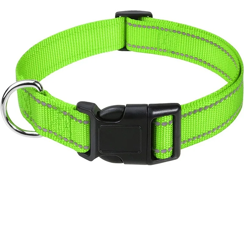 Reflective Nylon Dog Collar For Small Medium And Large Dogs_voghion.com
