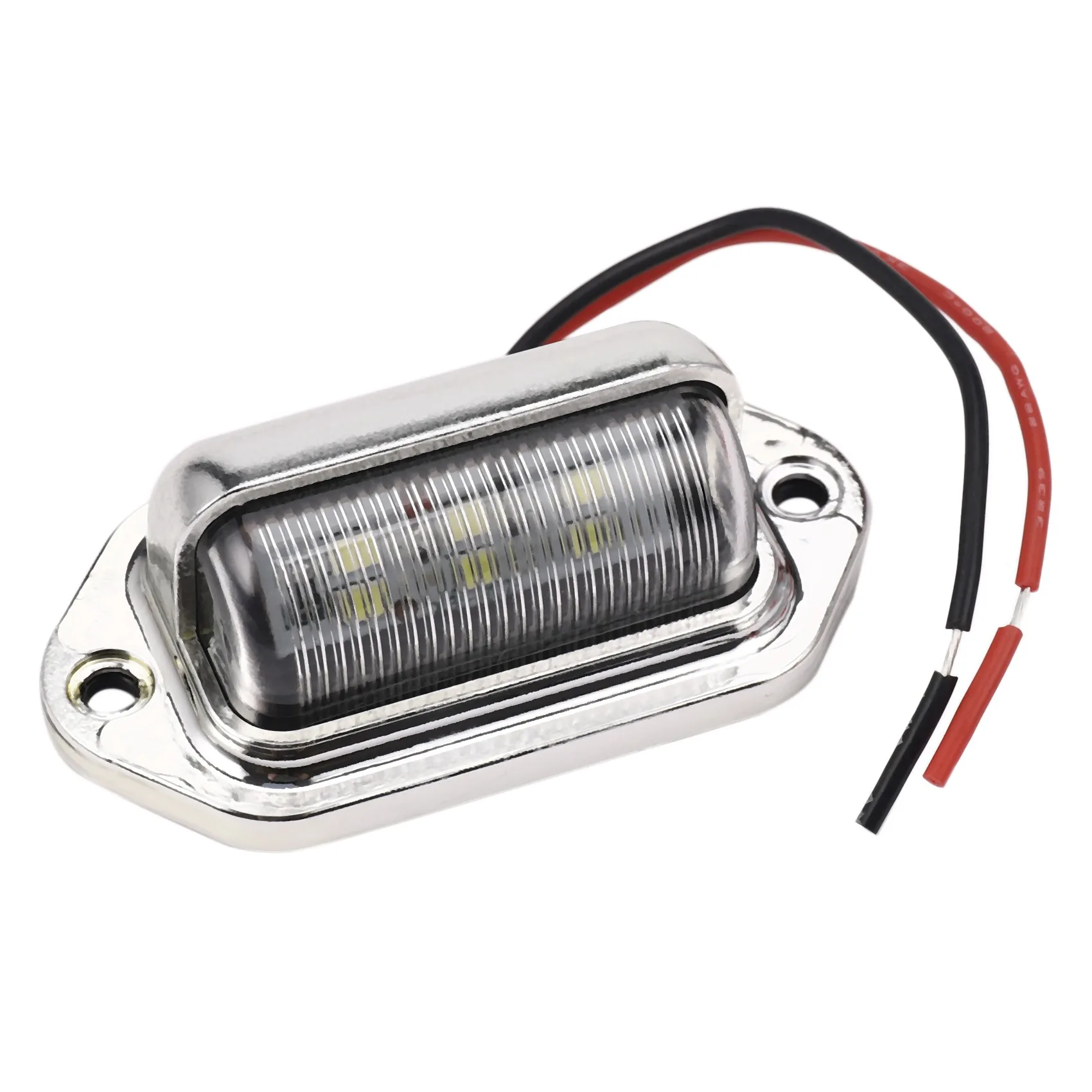 12-24V 6 LED Number License Plate Light Boat Deck Walkway Step Lamp RV Trailer