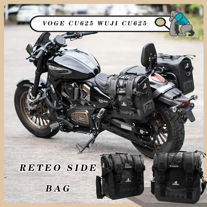 For VOGE CU625 WUJI CU625 Motorcycle Saddle side bag Saddle Side Bag Cafe Racer Style Waterproof Saddle Bags Tool Placement Bag