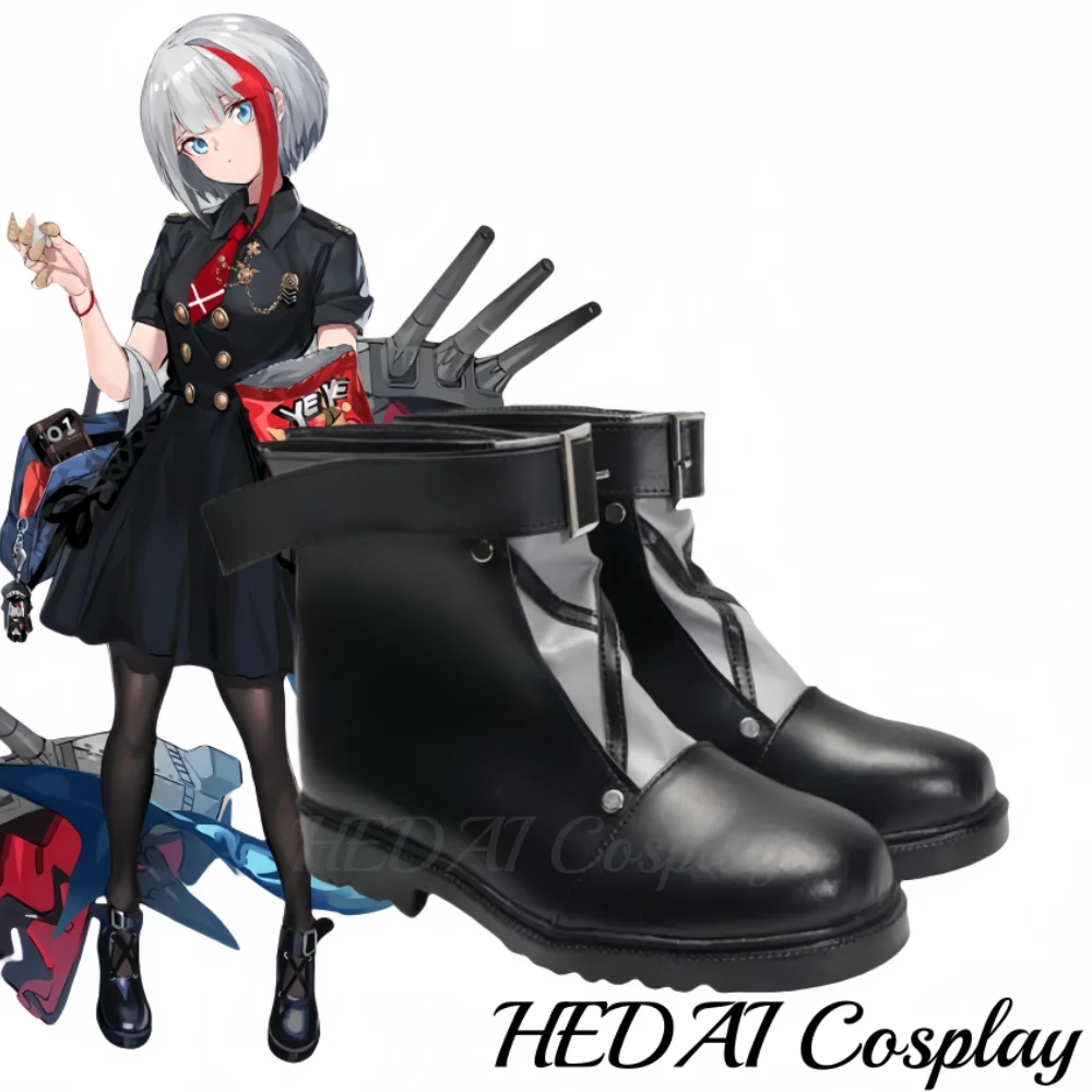 KMS Admiral Graf.Spee Удобная обувь Cos Game Azur Lane Comic Expo Сапоги на высоком каблуке Обувь для выступлений в стиле аниме KMS Admiral Graf.Spee Удобная обувь Cos Game Azur Lane Comic Expo Сапоги на высоком каблуке Обувь для выступлений в стиле аниме