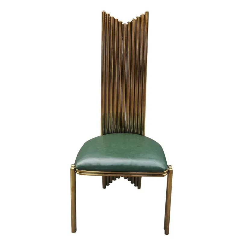 

Hong Kong-style stainless steel tables and chairs, simple modern hotel banquet hall chairs, high-end restaurants, home high