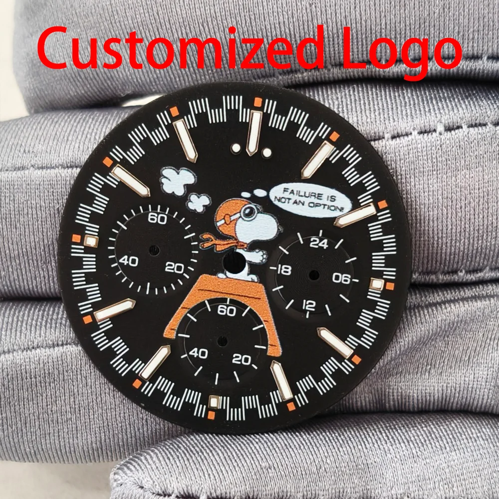 

Customized Logo Dial VK63 Dials VK63 Snoopy Logo Dial For 32.5MM VK63 Watch Dials Custom Logo Dial Snoopy Logo Dial Accessories