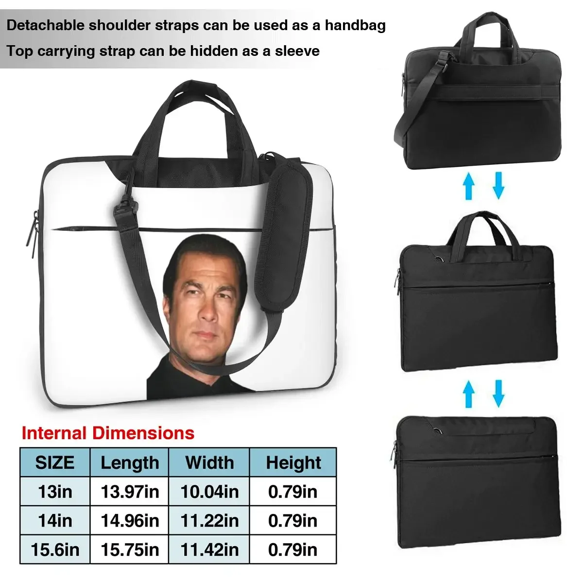 

Сумка-портфель для ноутбука Steven Seagal, чехол для компьютера 13, 14, 15.6 дюймов, сумка для ноутбука Lenovo