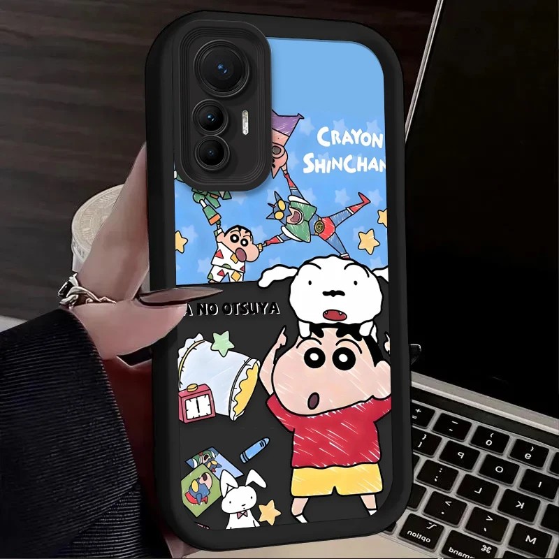 Cute Crayon Shin-chan GOOD LUCK Case For Xiaomi Mi 17 Pro Max 15 Ultra 14 13 12 12X 12S 11 Lite 5G NE 15T 14T 13T 12T 11T Pro view 6