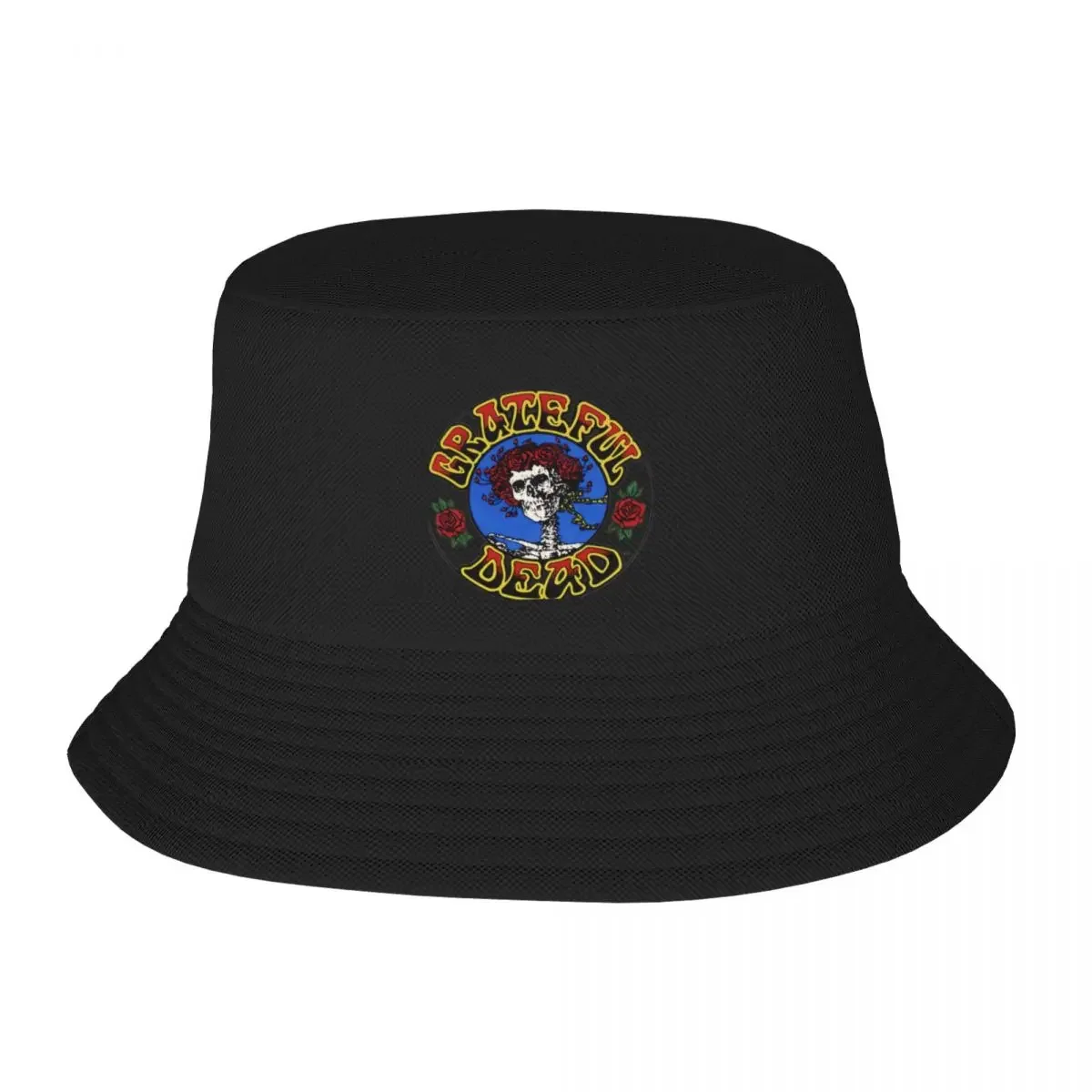 

Skeleton maid with roses hair Bucket Hat Uv Protection Solar Hat Thermal Visor Brand Man cap Men's Baseball Women's