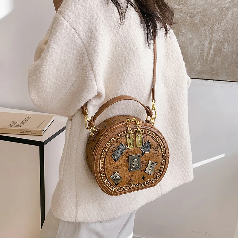 

Роскошный женский кошелек в форме медведя, маленькая круглая сумка с верхней ручкой, легкая сумка через плечо, милый дизайн, высокое качество