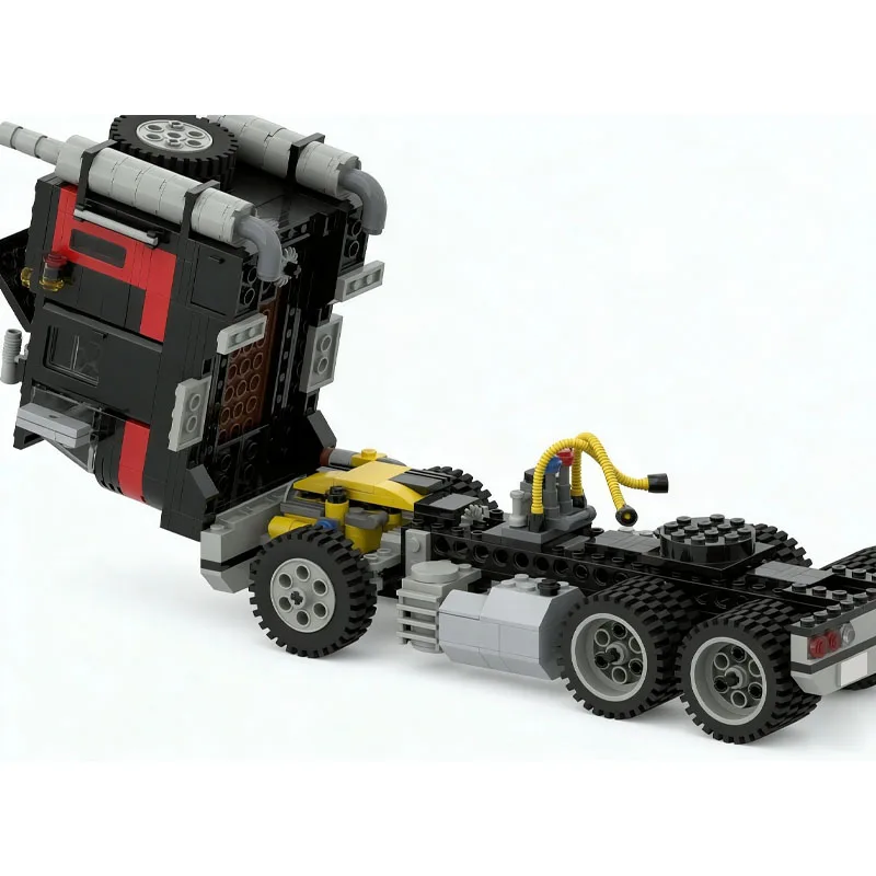 MOC-258708 Building Block Semi-Trailer Truck Model, 623 Pieces, Birthday Toy, Holiday Christmas and New Year Gift Decoration