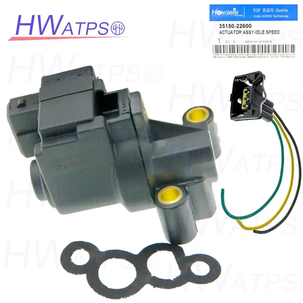 

Клапан регулировки холостого хода 35150-22600 для Hyundai Accent, Elantra, Tiburon, Matrix, Sonata, Kia Sportage, Dodge Attitude 3515022600 + проводка