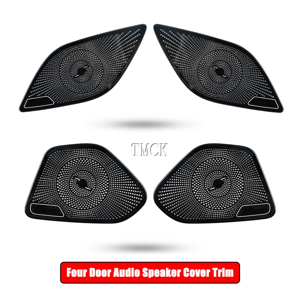 NEW For Mercedes Benz CLS Class C257 AMG GT50 2018-2023 Stainless Steel Car Accessories Front Rear Door Audio Speaker Cover Trim