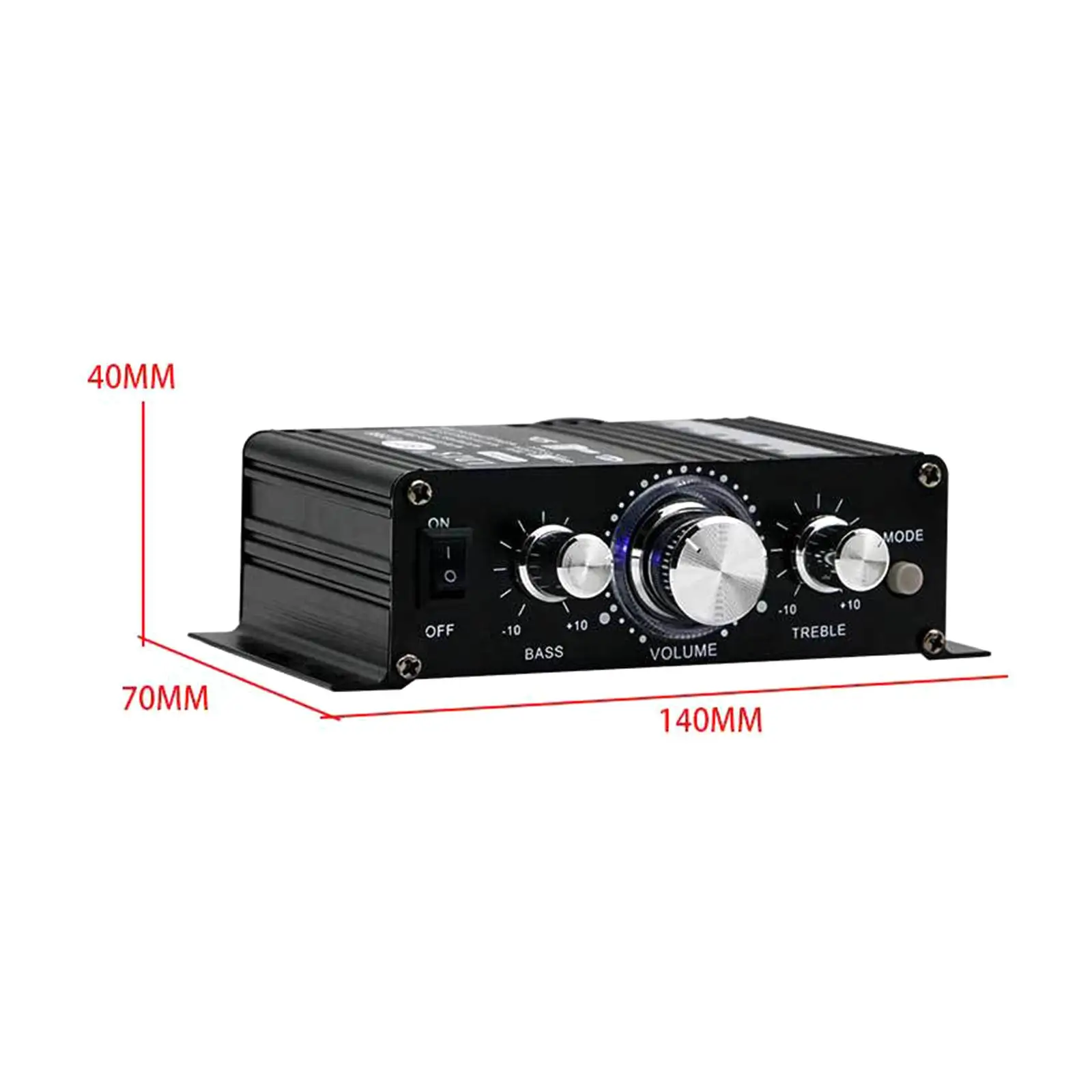 Stereo Bluetooth Amplifier 2.0 Channel 30wx2 Compact Hifi Audio Receiver for TV Computer MP3 Home Theater Car
