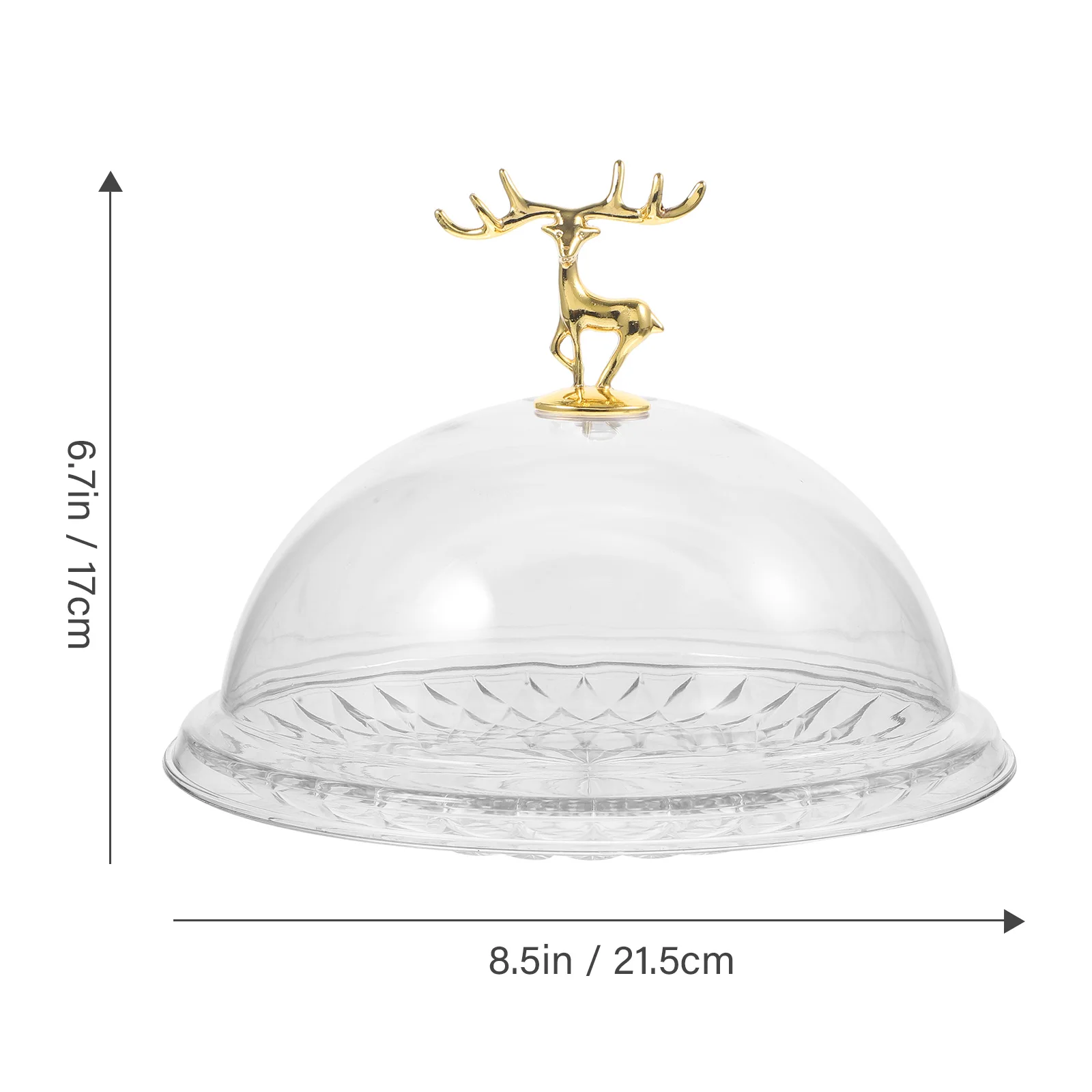 Cake Tray Clear Cake Stand Dome Cover Snack Serving Tray Dessert Display Storage for Wedding Party Bakery Birthday