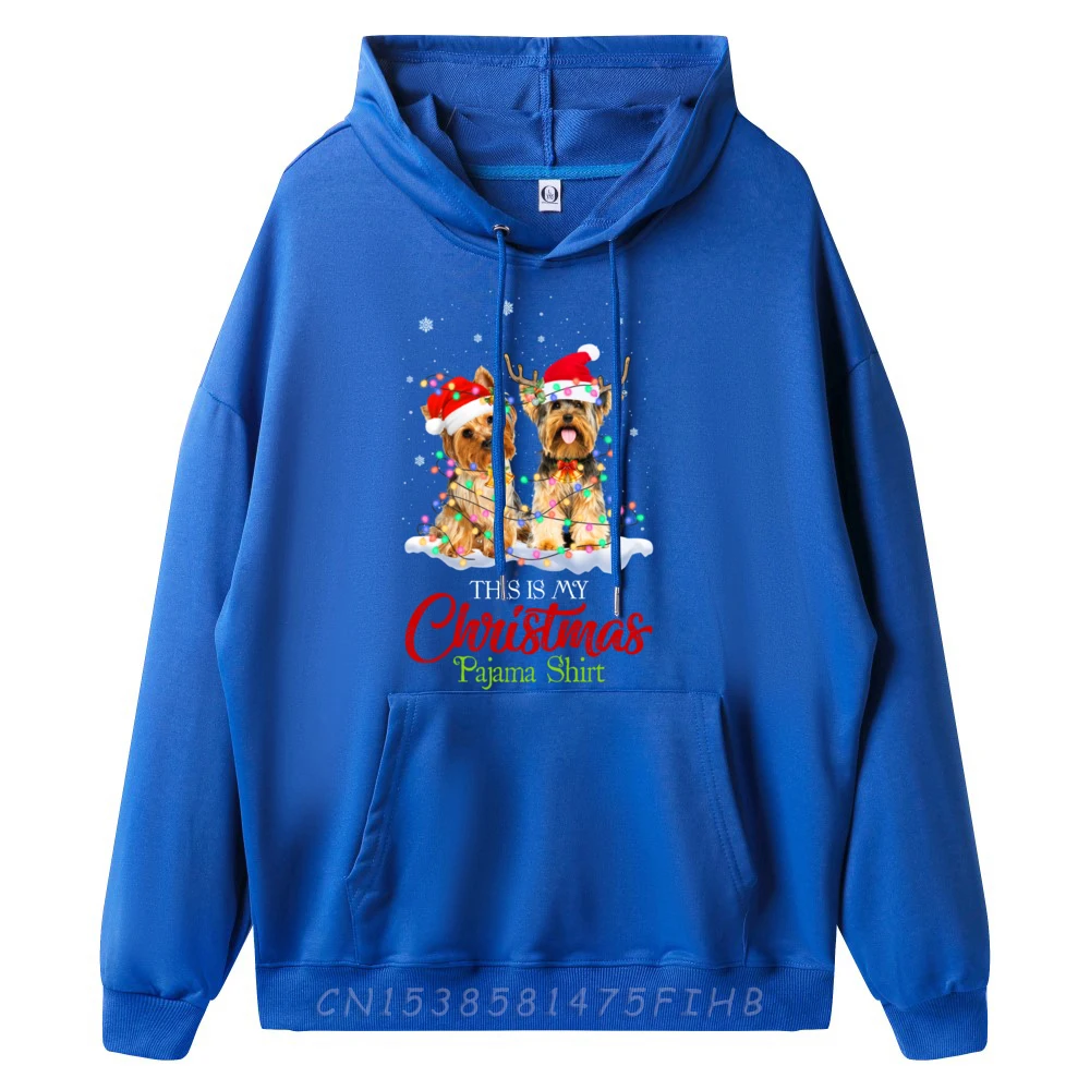 Santa Hat Lights Pullover Hoodies For Men Funny Hoodie Character Long Sleeve Pullover Hoodie For Men