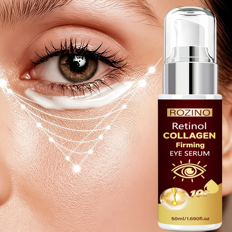 ROZINO Retinol Eye Cream has a light and soft texture, feels delicate and is easy to apply, leaving the skin feeling fresh and not sticky. Gently cares for the skin around the eyes, soothes dryness and tightness around the eyes, is suitable for the delicate skin around the eyes, and meets the daily basic care and maintenance needs of the eye area.