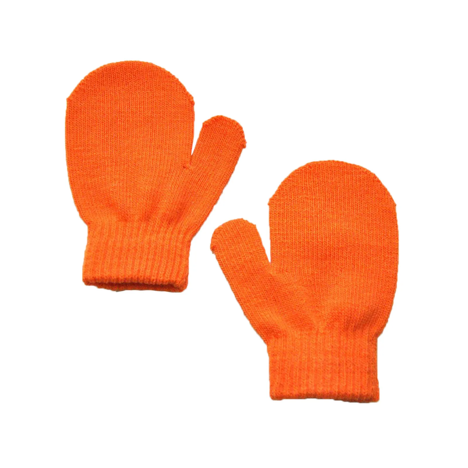 Conjunto de guantes de punto para niños y niñas, Manoplas de alta calidad, cálidas, de color liso, 5 pares, novedad de invierno, 2023