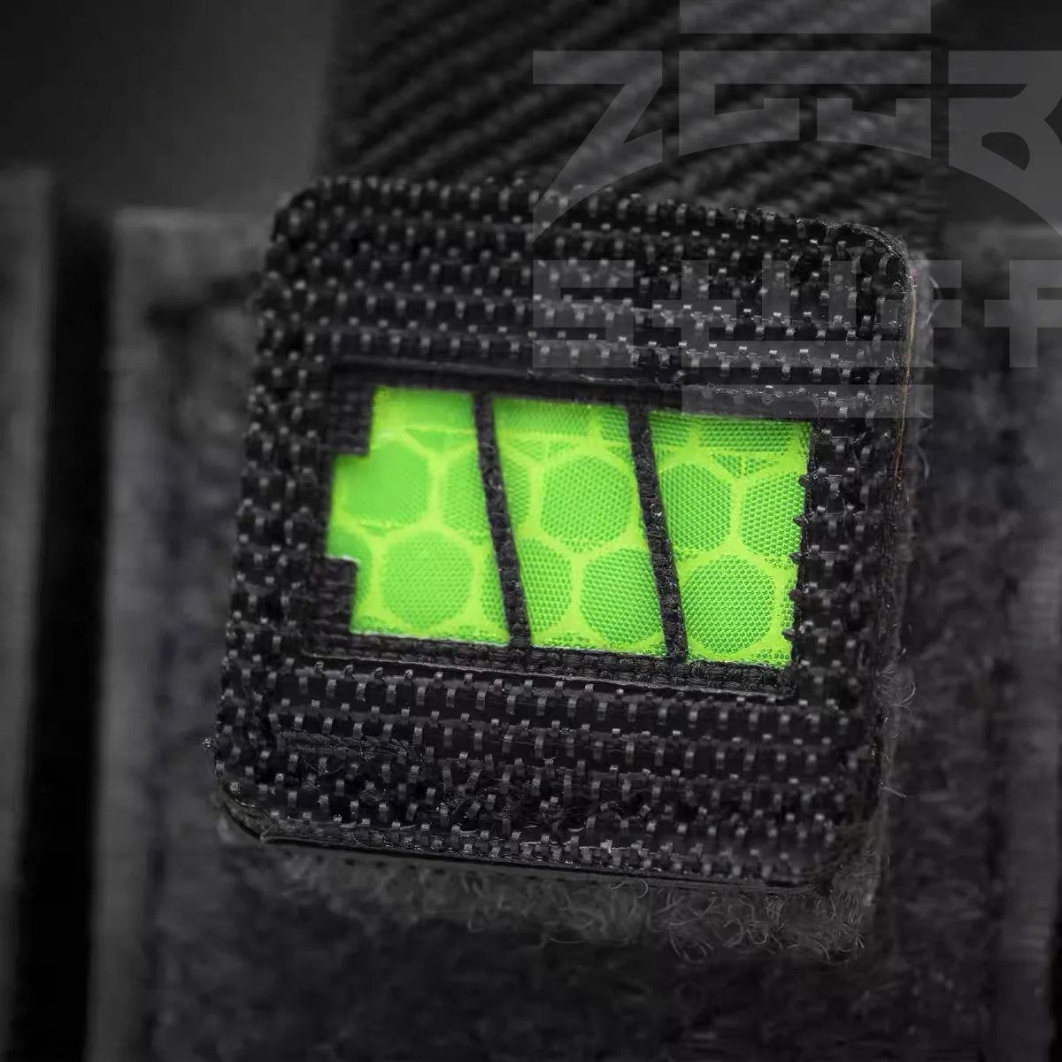 Tactical Battery Power Double-sided Reflective Identification Badge Armband