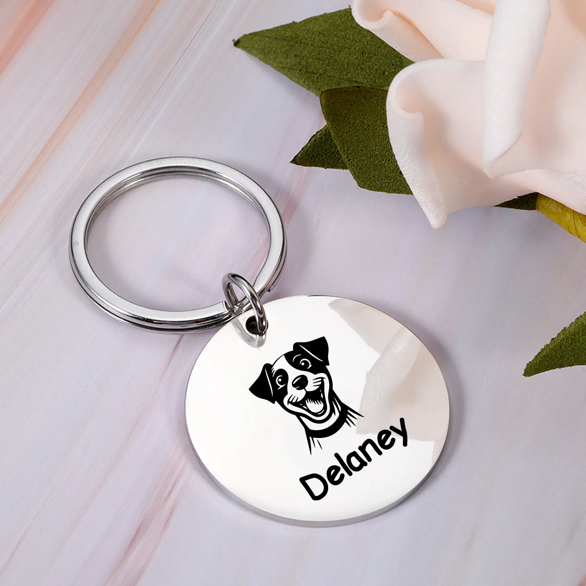 1pc Funny Cool pug Custom Name and text Personalized Dog Tags Pets Name Tags  Cat Tags Engraved Pet ID Name Collar Tag image 5