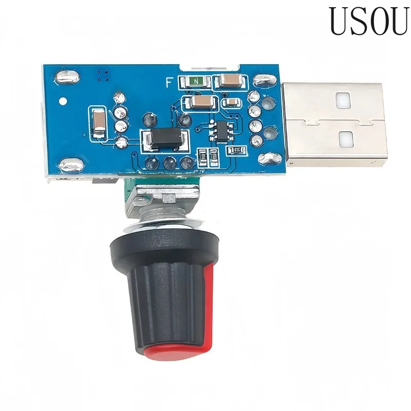 Mini USB Fan Governor Wind Speed Controller DC 5V Air Volume Regulator Cooling Mute Multi Function Fan Speed Switch Module