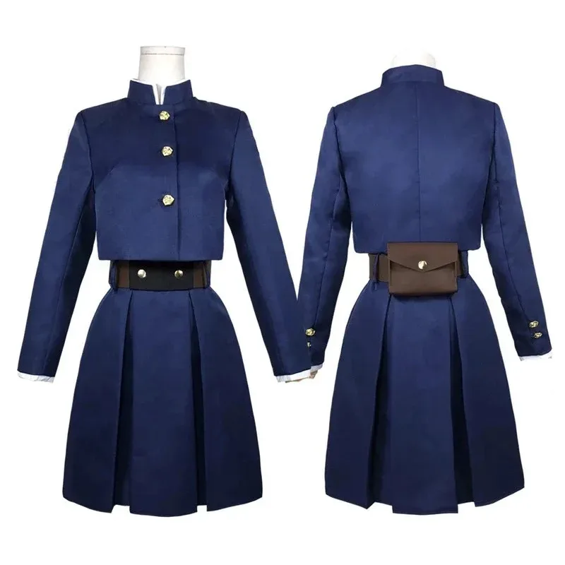 アニメ呪術廻戦釘崎野薔薇コスプレウィッグウエストパックドレスハロウィンクリスマスパーティーガール制服コンプリートセット