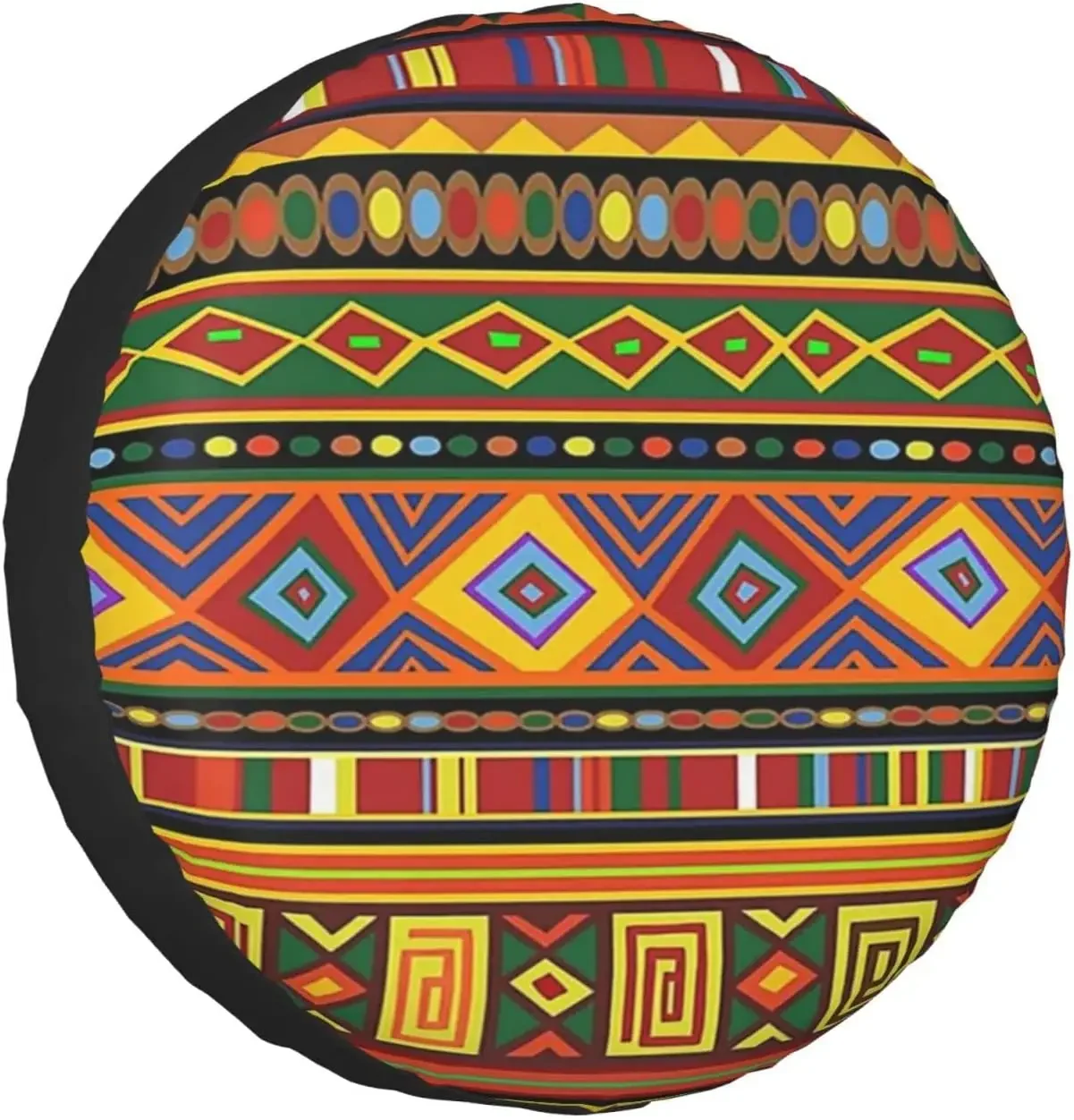 Spare Tire Cover Africa Ethnic Colorful Pattern Tire Covers for Car Rv Trailer Camping Universal SUV Truck Camper Travel