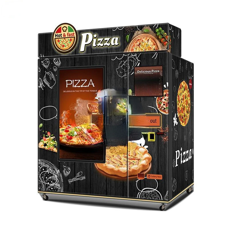 110-220V 50/60HZ Pizza Cooking Vending Machine With Infrared Oven Outdoor Use