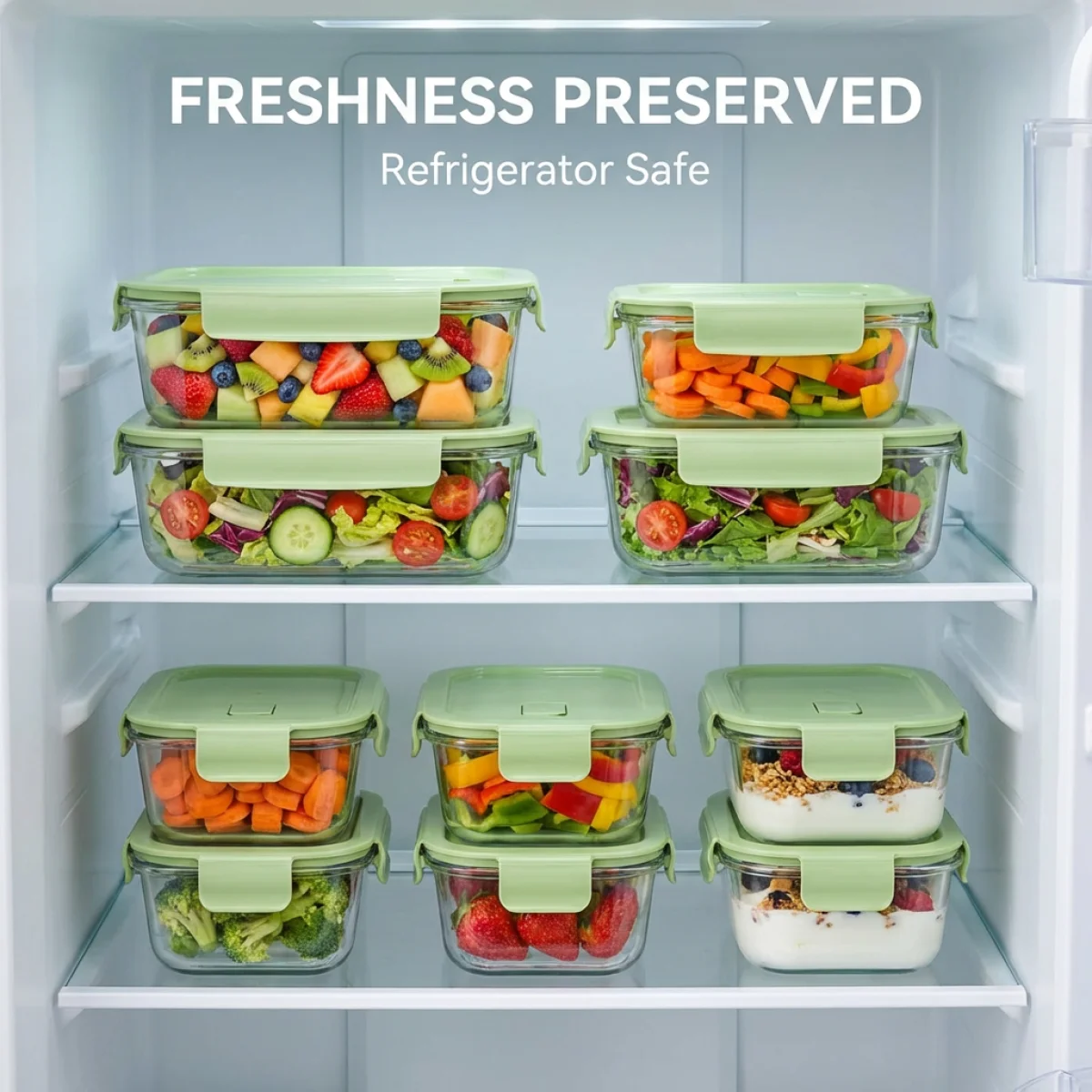 High Borosilicate Glass Lunch - Meal Prep Healthy ulasan dan harga