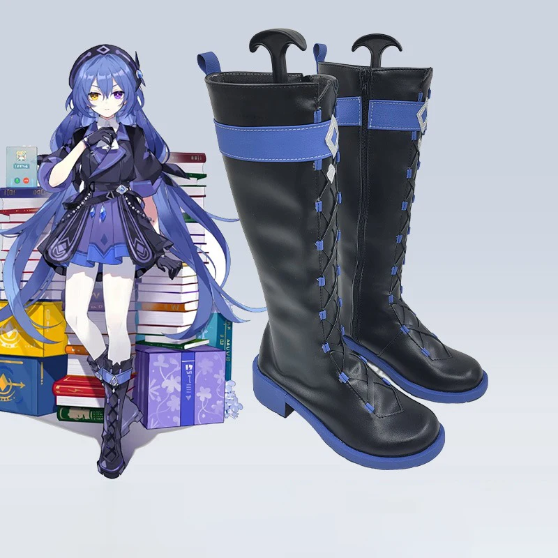 Arkria hroptr cosplay sapatos de couro do plutônio honkai impacto 3 cosplay adereços botas de carnaval de halloween feito sob encomenda