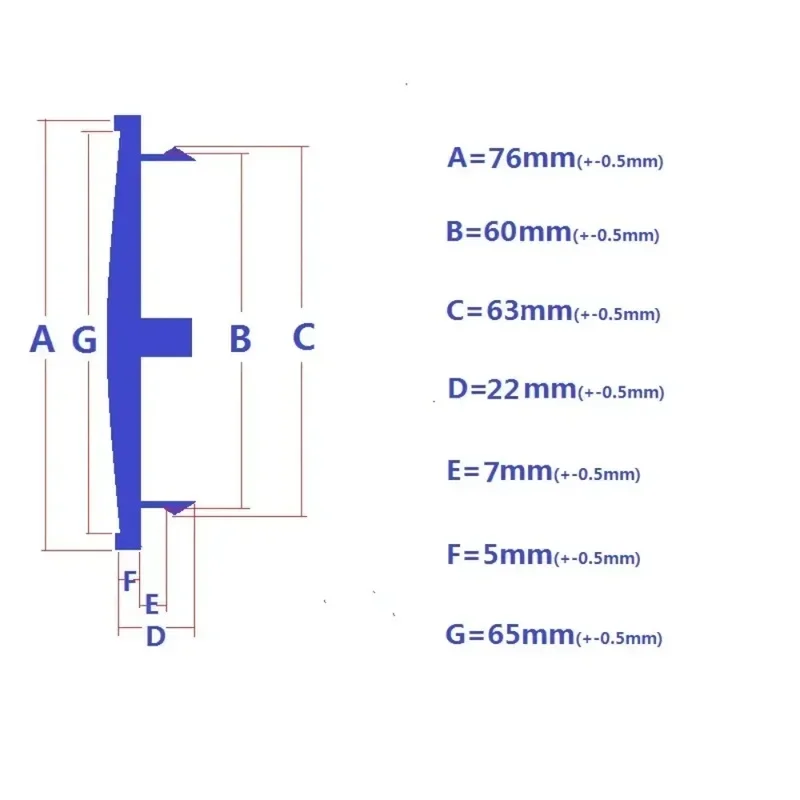 4pcs ABS 76mm (60mm Inner ) Blank Car Wheel Center Caps Universal Car Styling Accessories for Porsche Rim Hubcaps Cover 60K76