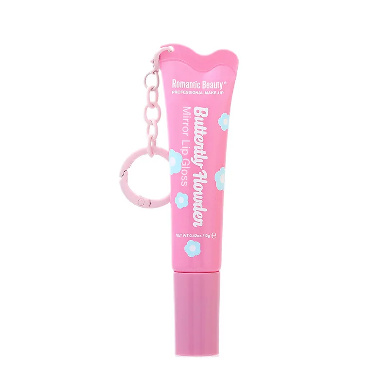 Feuchtigkeitsspendender Lipgloss mit Haken, getöntes Lippenöl, Spiegelschein-Finish, feuchtigkeitsspendender, nicht klebriger Wasser-Lichteffekt für den täglichen Gebrauch