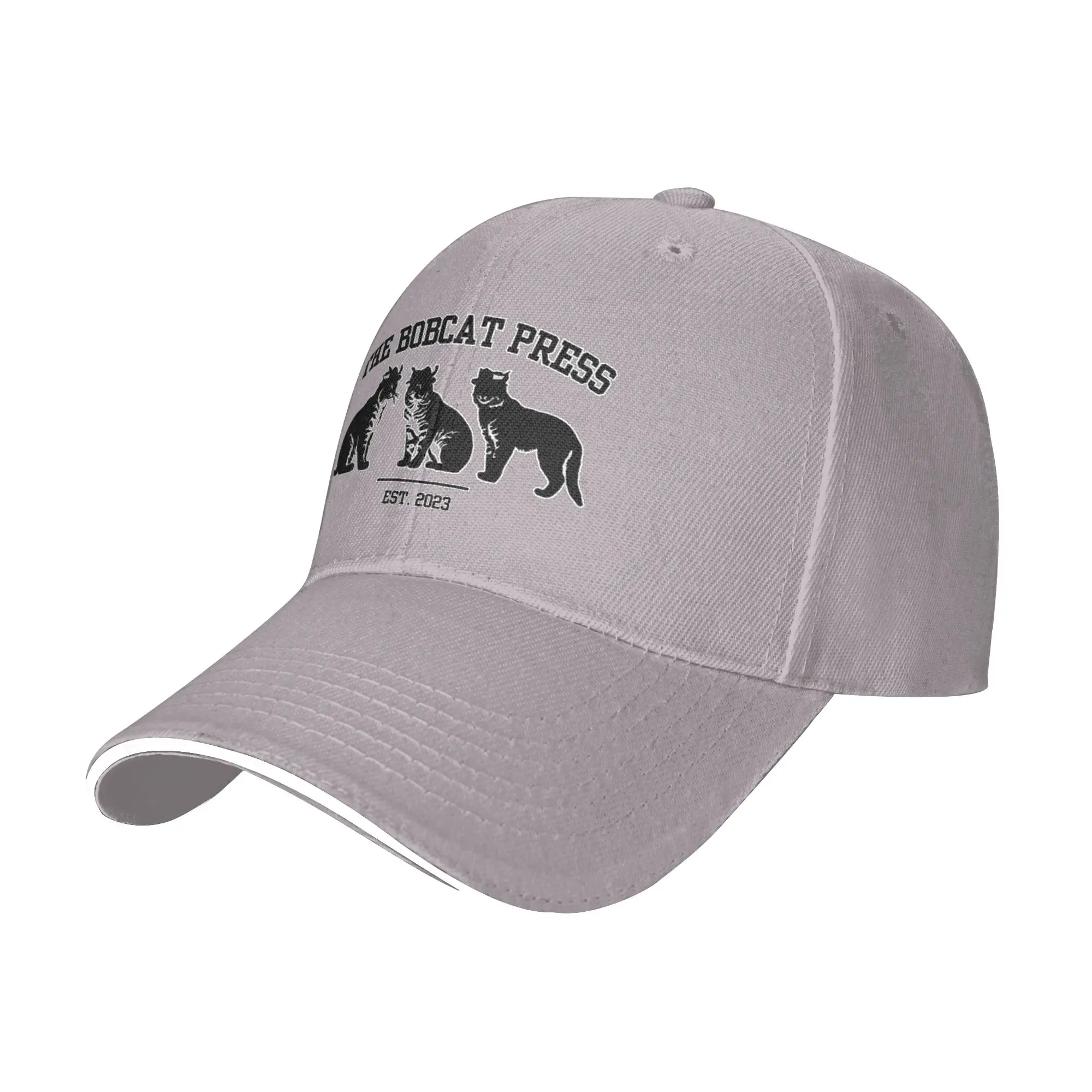 bone-de-beisebol-com-aba-curva-estilo-universitario-fashion-the-bobcat-press-preto--bone-snapback-para-pesca