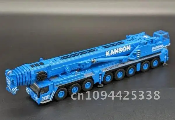 Diecast Toy Model Gift 1:87 Scale Lie-Bherr LTM 1500-8.1 Wheeled Crane Engineering Machinery Alloy Model Gift,KANSON KR5008