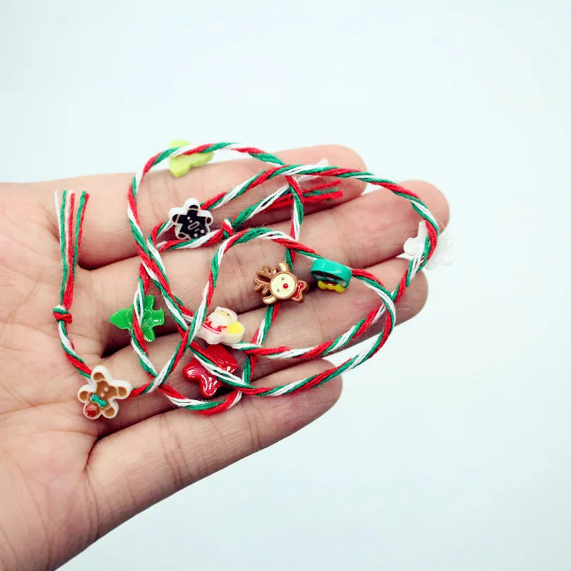 

Dollhouse Mini Christmas Rope Colorful Ropes Random Mini Gift Cards Lanyard Holiday Model Miniature Doll Accessories Decoration