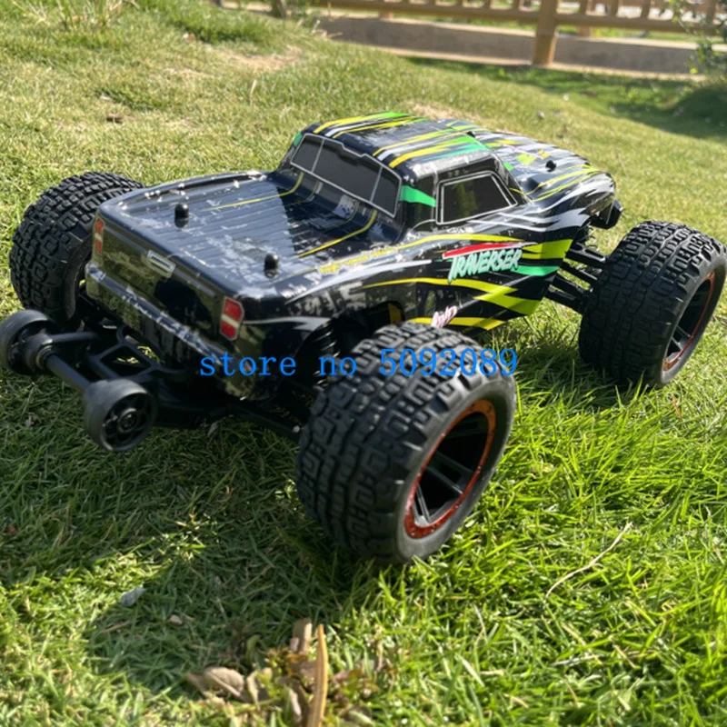 1:14 Brushless High-Speed Off-Road Remote Control Drift Racing Car 80KM/H Metal Auxiliary Wheel 4WD Lighting RC Truck Car Model