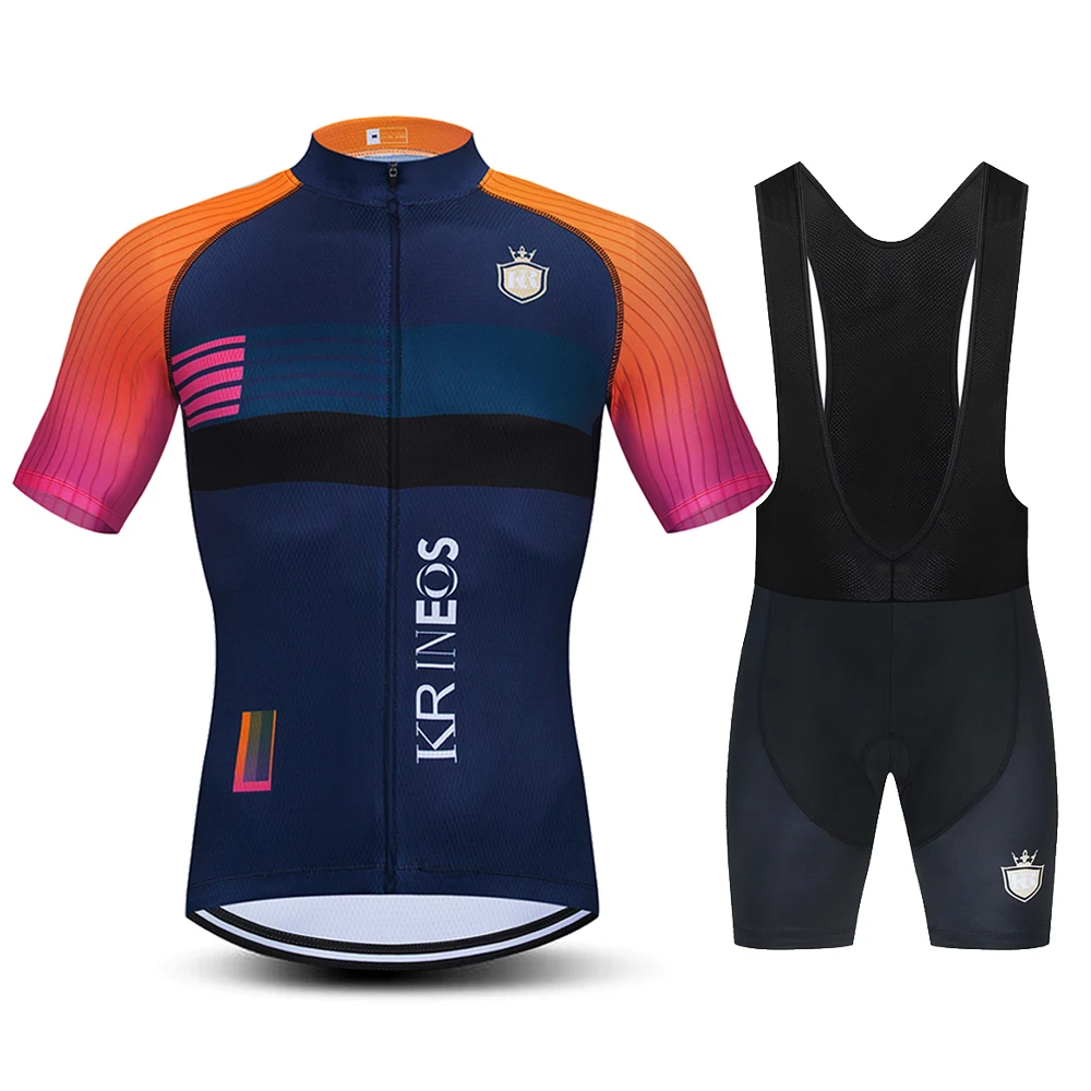 

KR INEOS-Men's Cycling Clothing, Sportswear Set, Shorts, Uniform, Jersey, Shirt, Bib, Summer, 2024，Black Bike