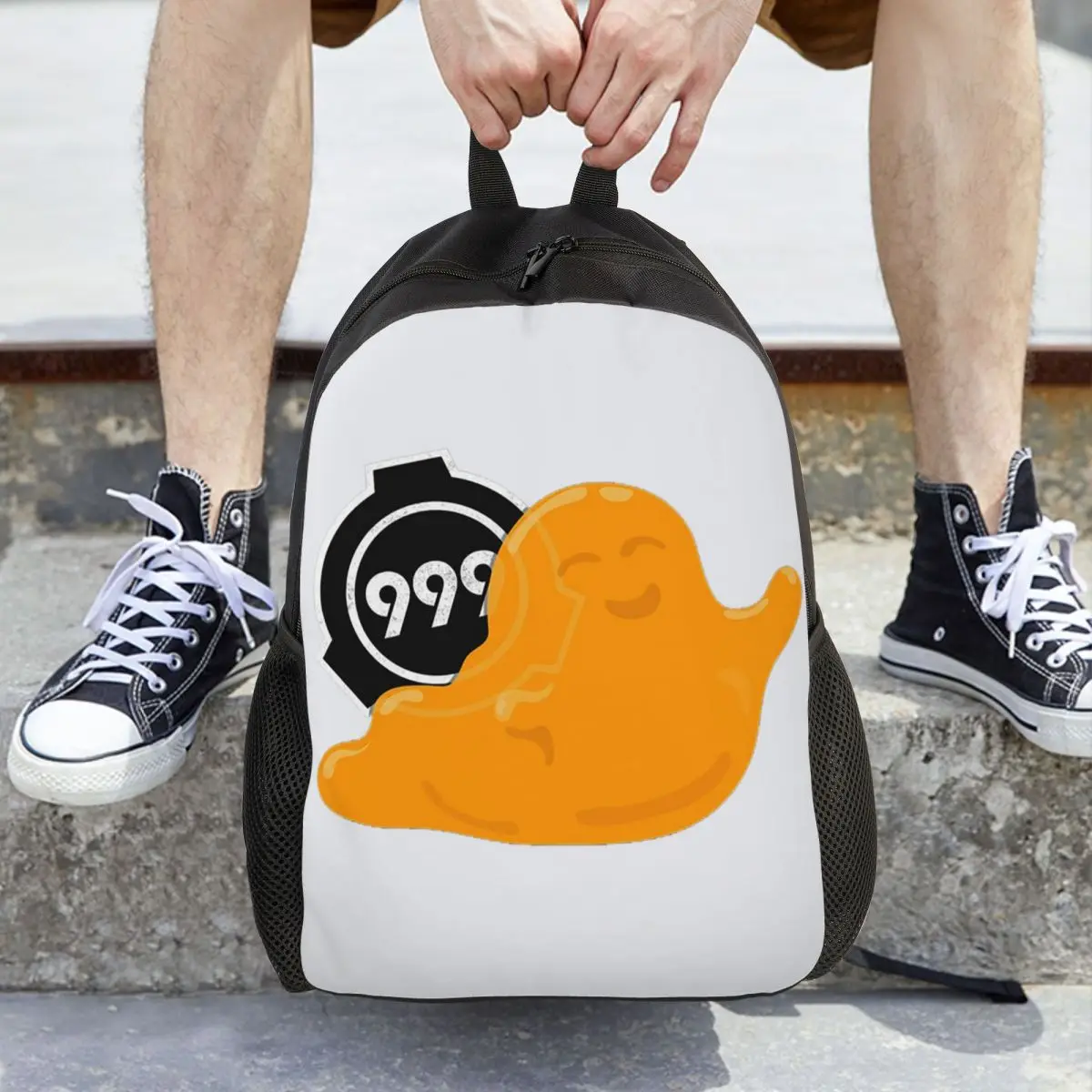 

SCP 999 The Tickle Monster Backpack Daypack Large Capacity Children BookBag School Bag Shoulder Bags for Men Women