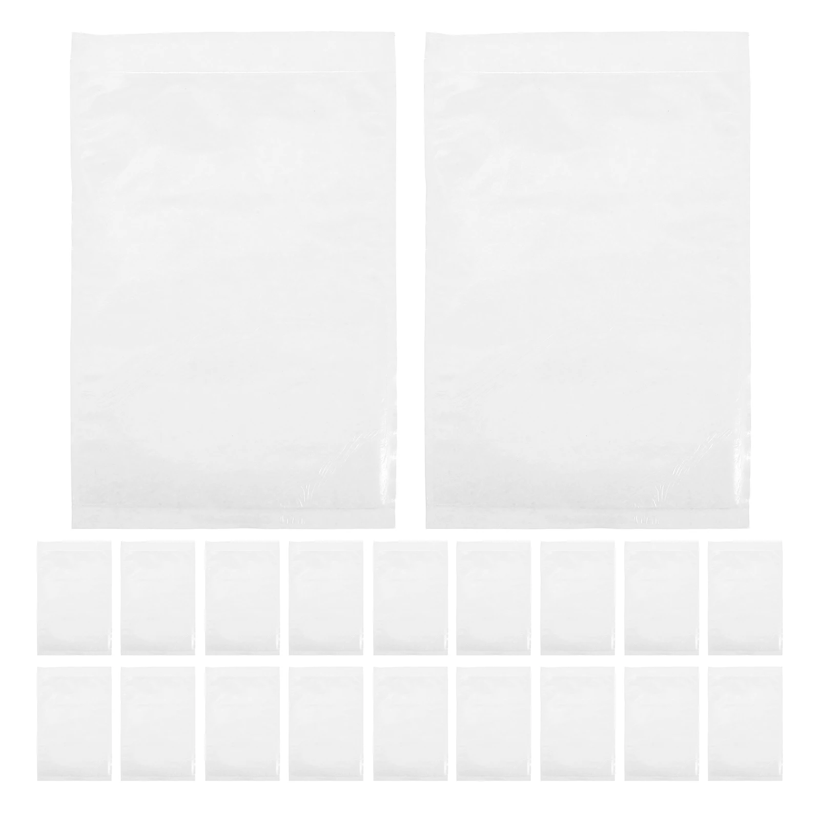 100 قطعة قائمة التعبئة المغلفات شفافة واضحة لاصقة البريدية ملصق الشحن الحقائب حامل مستندات لتغليف الفاتورة #1