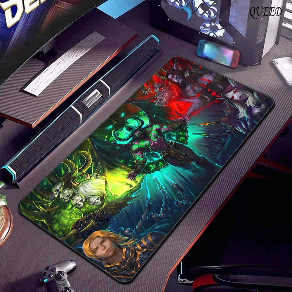 Gamer Mousepad World Of Warcraft Mouse Pad Large Mouse Mat Horde Natural Rubber Desk Rug Xxl PC Desk Mats Design Mousepads 90x40