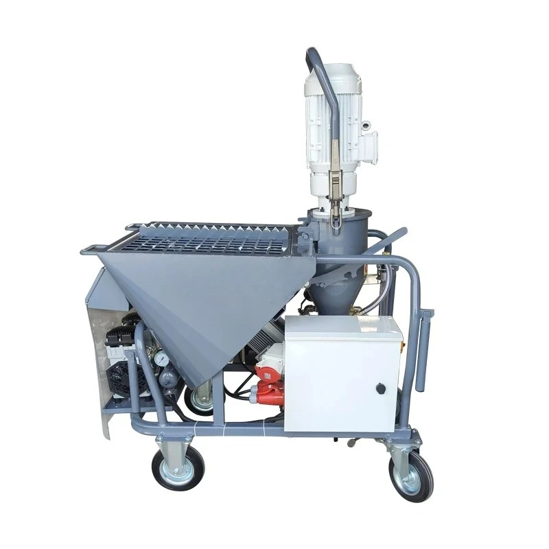 With Technical Direct Factory 220v 380v Electric Gypsum Diesel Cement Plastering Station Mortar Spray Machine