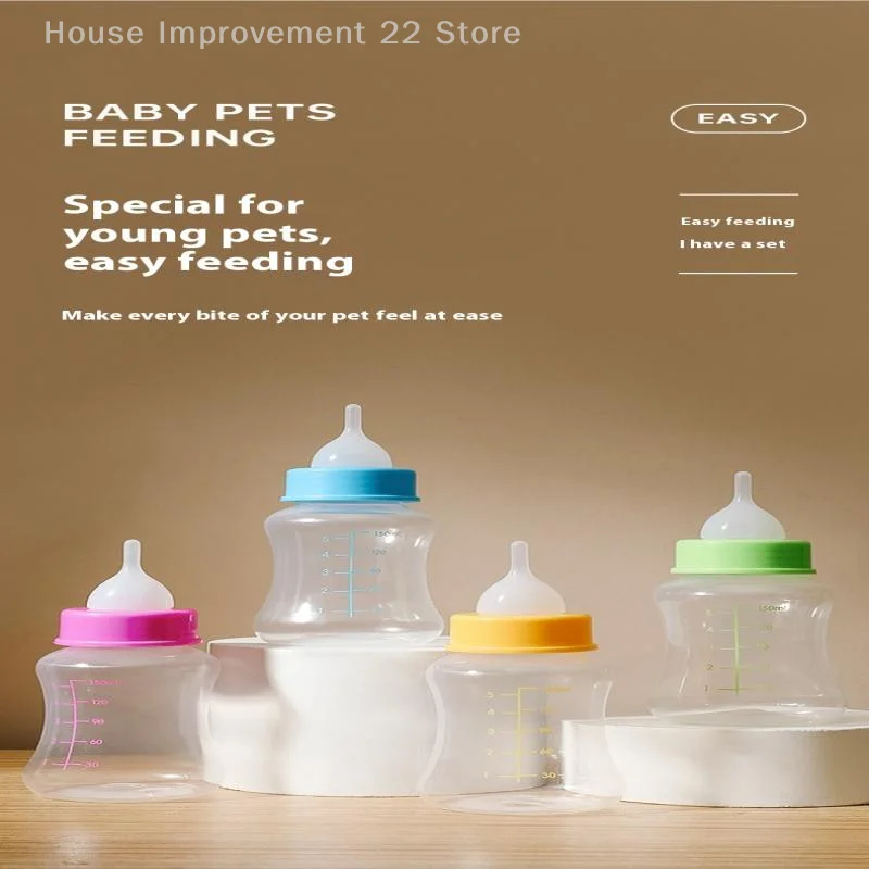 60/150ml Pet Feeder For Small Dogs Cats Newborn Puppy Dog Kitten Cat Milk Water Bottle Dog Feeding Accessories Mascotas Products