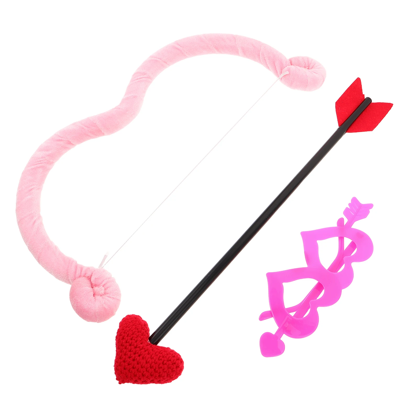 1 Set Valentine'S Day Party Decorations Cupid Costume Props Romantic Photo Booth Accessories For Adults Lightweight Role Play