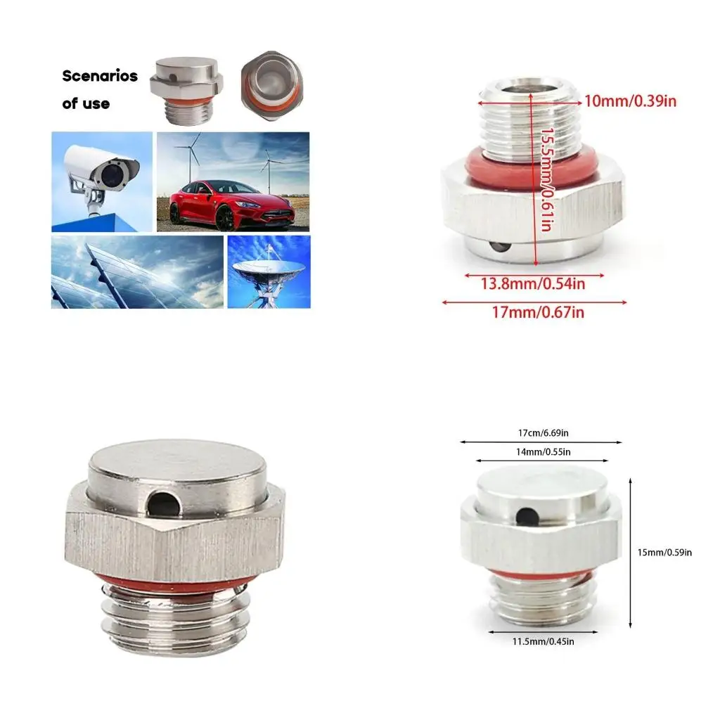  Waterproof Protective Breather Plug Air Valves Pressure Release Vent Valves