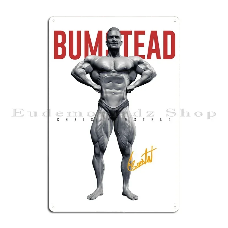 CBUM Chris Bumstead Fitness Art Bodybuilding Gym Motivation Metal Printing Customize Club Bar Wall Mural Kitchen Tin Sign Poster