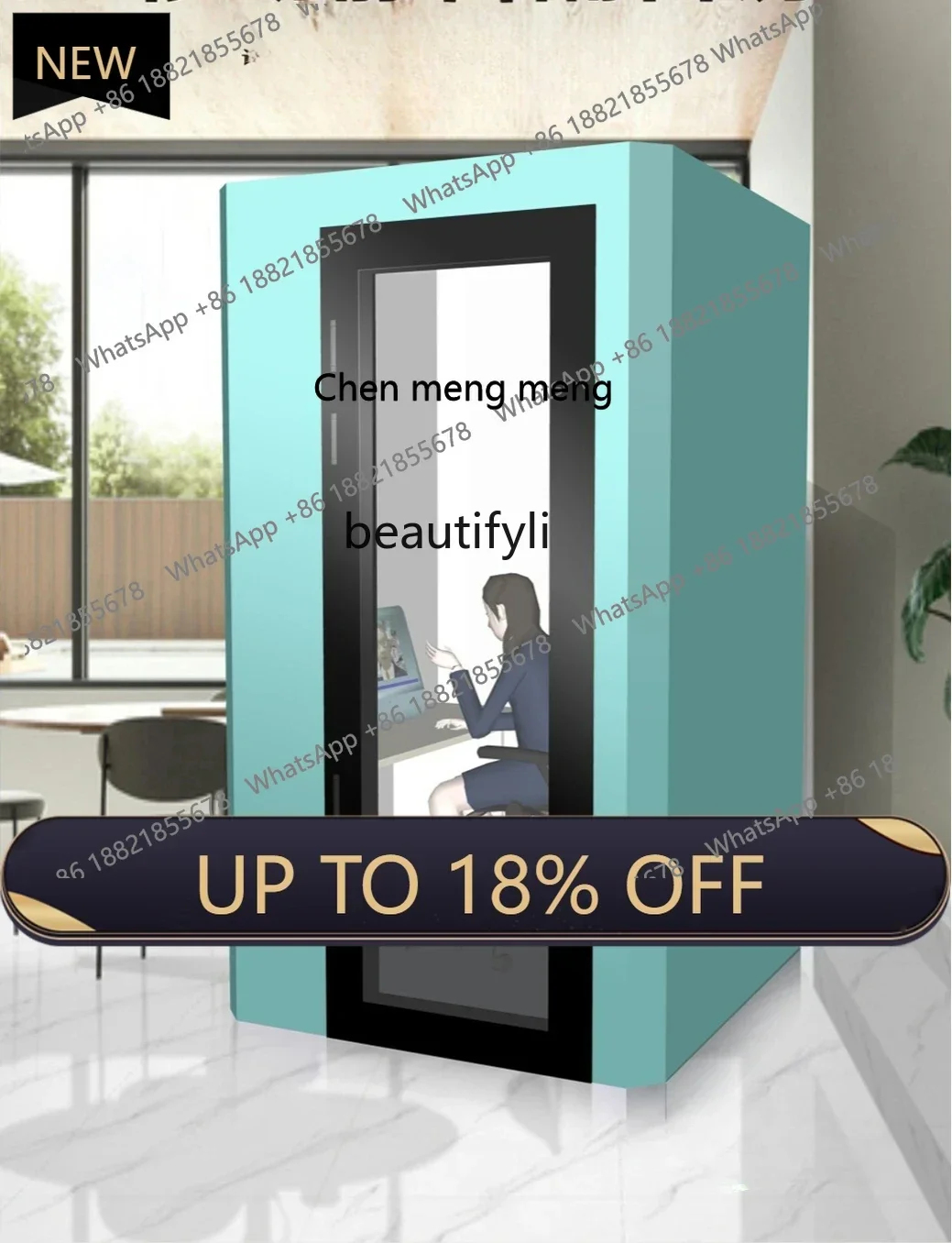 

Z189 A56 Recording studio, soundproof room, removable phone booth, silent singing room, soundproof room