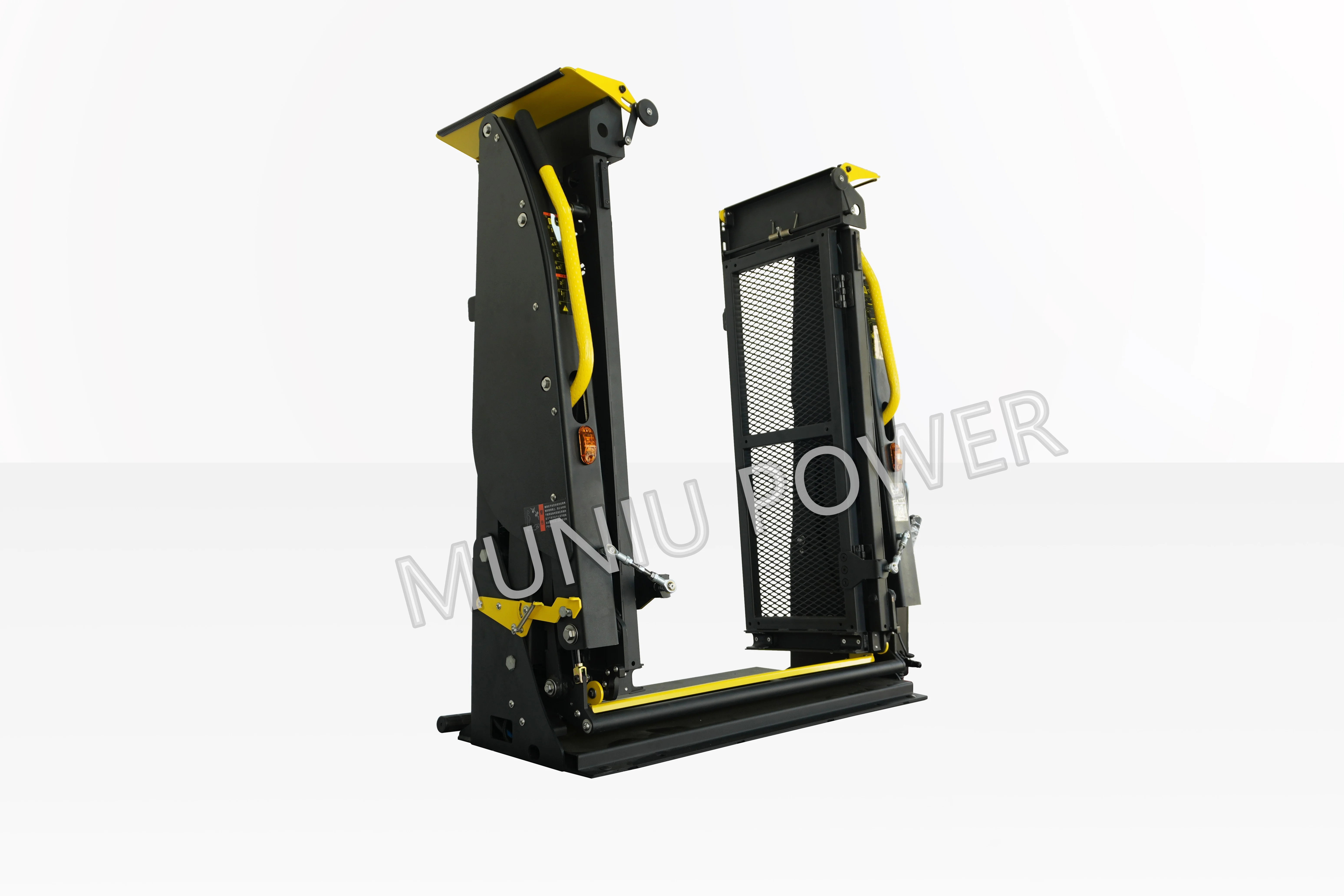 400kg Capacity Split Platform Wheelchair Lift for Vans & School Buses - Hydraulic Folding Lift with App Control