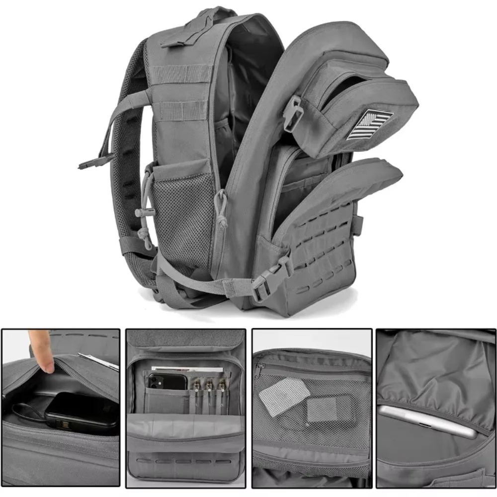 45L Tactical Backpack for Men and Women, Outdoor Rucksack, Hiking & Travel Backpack, Assault Bag, Gym Commute Camping Daypac