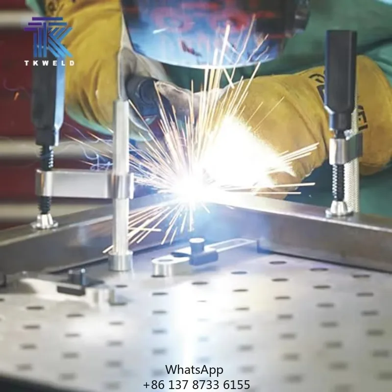 3000*1500*200mm Cast Iron 2D 3D Flexible Welding Table 16mm 28mm Steel Clamping Accessories