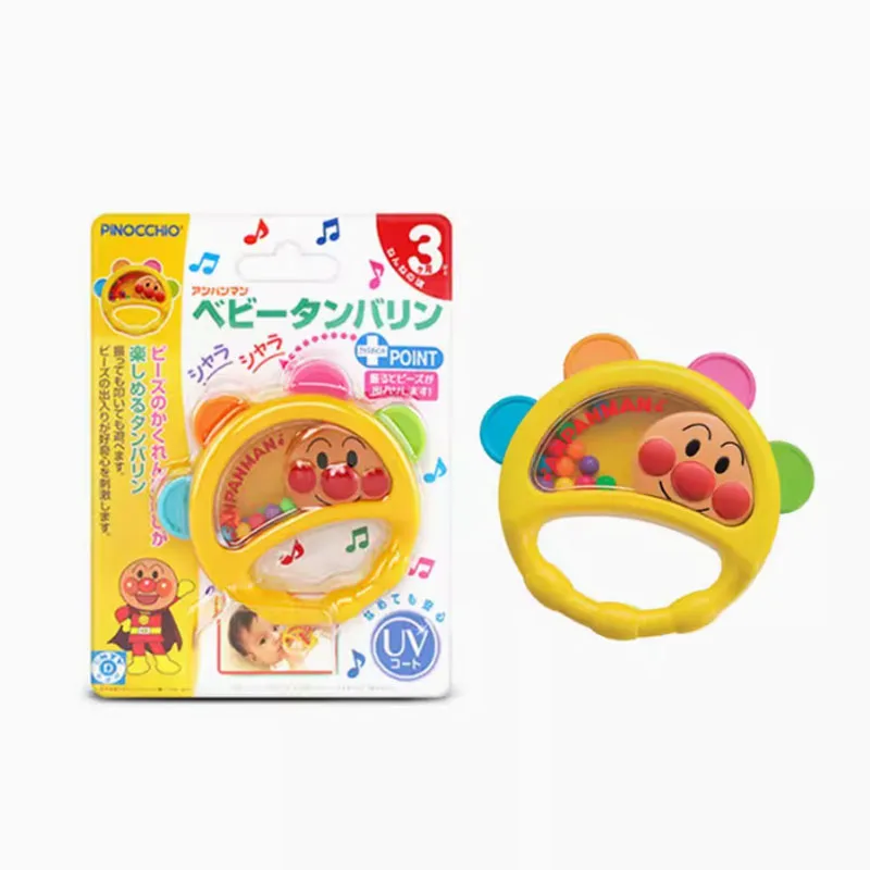 Anime Cartoon Anpanman Ringing Bell Drum Ringing Parent Child Interactive Baby Toy Children\'s Birthday Gift Creative Peripherals