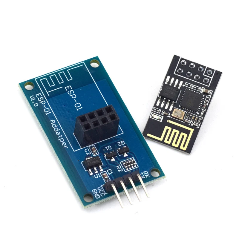 ESP8266 ESP-01 Serial WiFi Wireless Adapter Module 3.3V 5V Esp01 Breakout PCB Adapters Compatible For arduino