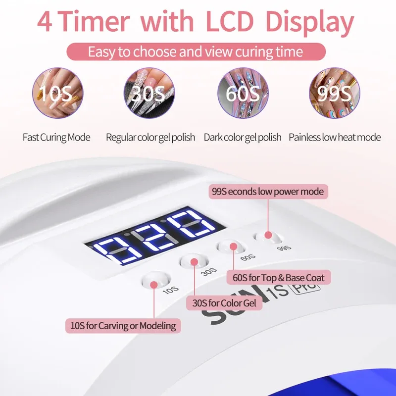 Secador de unhas gel polonês lâmpada de secagem 30led lâmpada de cura do prego arte fototerapia máquina ferramentas equipamentos do salão de beleza